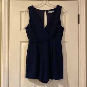 Sassy, Navy Romper
